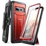 SUPCASE Unicorn Beetle Pro Series Hülle für Google Pixel 7 Pro (2022 Release), Ganzkörper-Schutzhülle mit eingebautem Displayschutz (Ruddy)